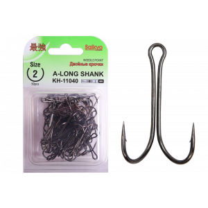 Крючки Saikyo двойн.Long Shank KH-11040 BN № 2 (50шт) Крючки Saikyo двойн.Long Shank KH-11040 BN № 2 (50шт)
